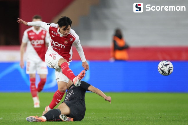 PSG, 모나코에 0-1 패배…미나미노 결승 골, 이강인은 64분 활약
